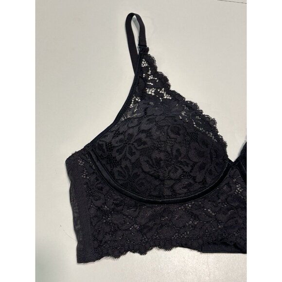 NWT Maidenform Women's Casual Comfort Bralette BRA Black 36B Converts To Halter - Picture 4 of 8